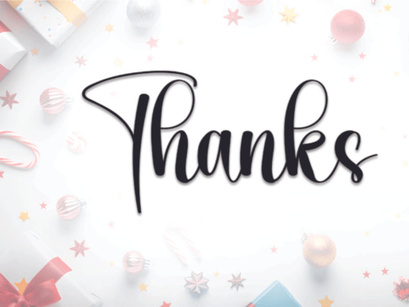Christmas Birthday Font
