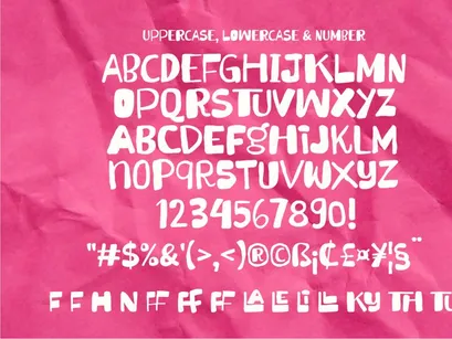Angellin Freaky - A Ugly Playful Font