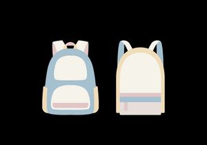 School Backpack Vector