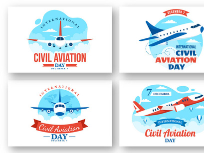 13 Civil Aviation Day Illustration