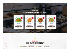Restaurant PSD Template
