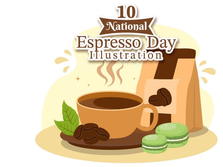 10 National Espresso Day Illustration