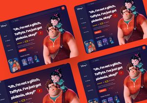 Movie Landing Page Design Concept