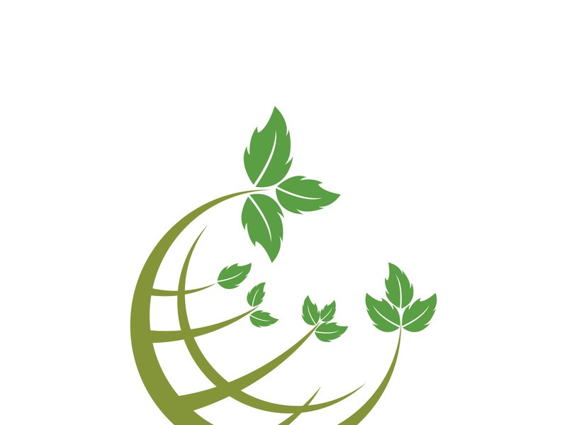 Green tree leaf nature logo images illustration design