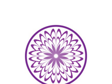 Flower vector icon design template illustration