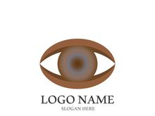 Branding identity corporate eye care vector logo design