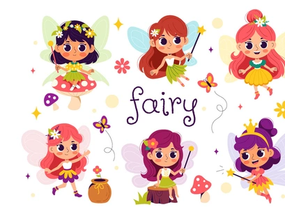 10 Beautiful Flying Fairy Illustration