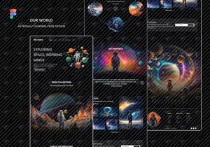Astronaut Landingpage-Design