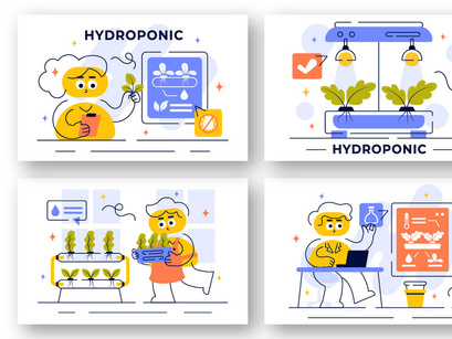 10 Hydroponics Technology Illustration