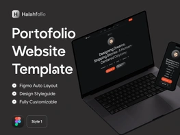 Halahfolio - Portofolio Website Template (Style 1) preview picture