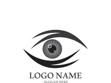 Branding identity corporate eye care vector logo design