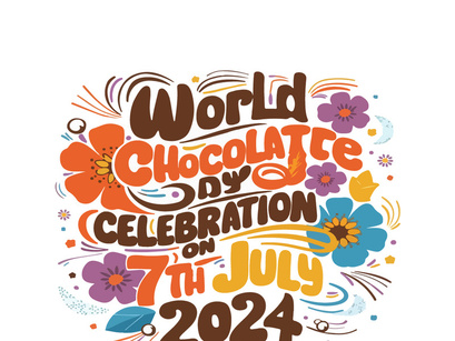 World Chocolate Day T Shirt With A Floral Design