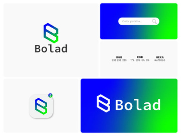 Modern Logo - Lettermark Logo - Business Logo - B Logo Design preview picture