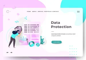 Security Business sets Illustration