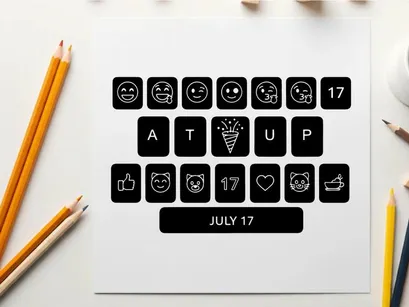 iconos de celebración del 17 de julio ilustración vectorial de diseño plano