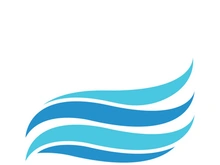 Wave beach vector illustration design logo