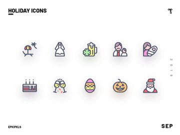 Holiday Icons preview picture
