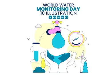 10 World Water Monitoring Day Illustration preview picture