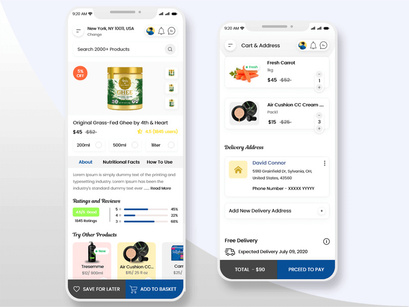 Online Grocery Shop Mobile App UI Kit