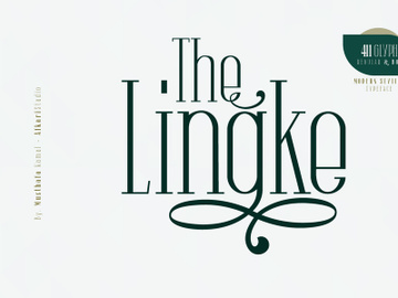 The Lingke – Stylish Modern Serif Font preview picture