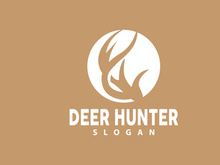 Deer Logo Deer Hunter Vector Forest Animal Design