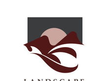 Mountain Nature Landscape Logo design Template Illustration