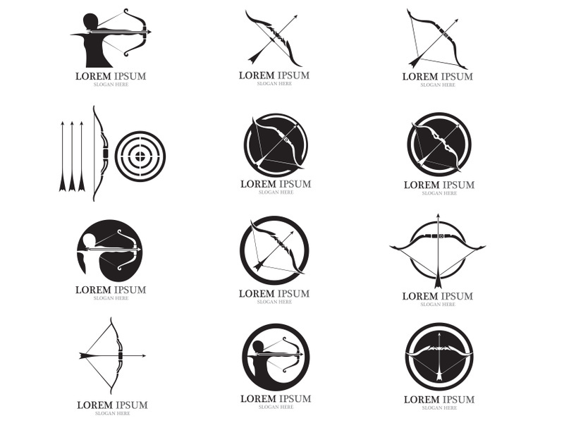 Archer logo vector sport