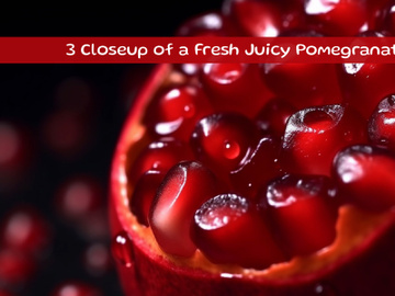 Closeup of a Fresh Juicy Pomegranate preview picture