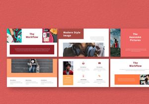 Hot Color Powerpoint Template