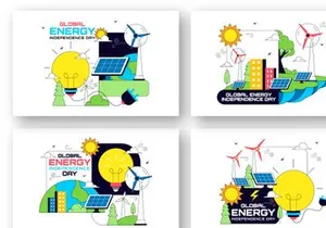 10 Global Energy Independence Day Illustration