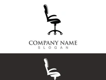 Chair furniture logo image creative design modern vector template