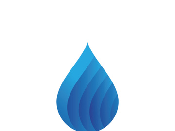blue water drop Logo Template vector illustration design preview picture