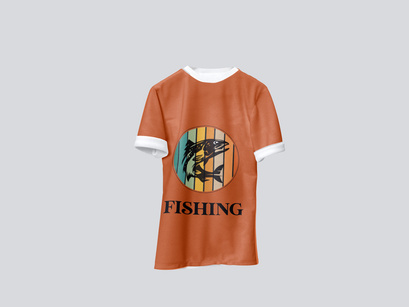 Fishing T-shirt Design Template