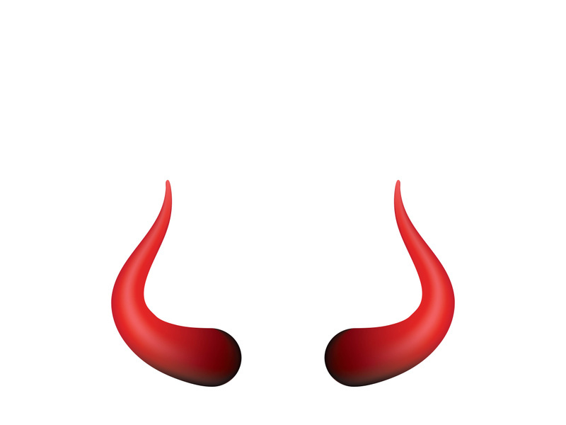 Devil horn Vector icon design