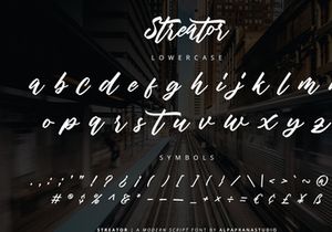 Streator - Modern Script Font