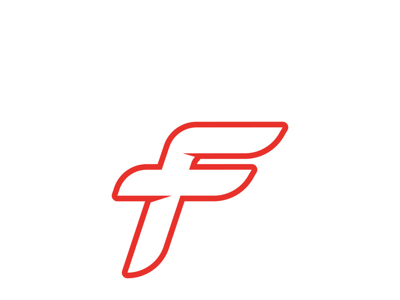 F logo and symbol vector icon app