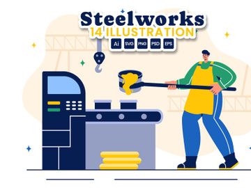 14 Steelworks Illustration preview picture