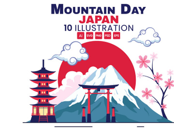 10 Mountain Day in Japan Illustration preview picture