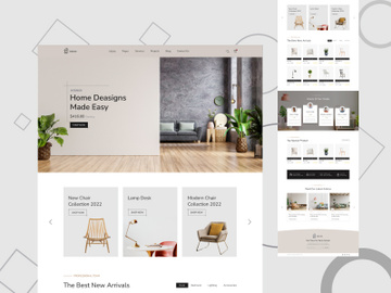 Interior Design Landing page preview picture