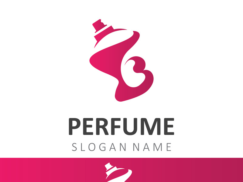 Luxury Perfume logo image cosmetic fragrance shop and business vector design