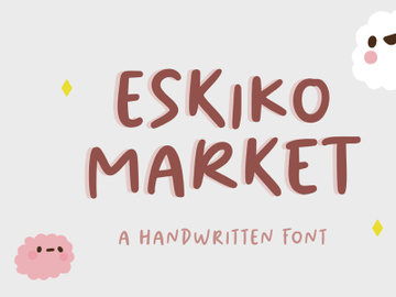 Eskiko Market Handwritten Font preview picture