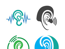Hearing logo template vector icon design