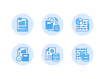 Accounting Icon in Simple Color preview picture