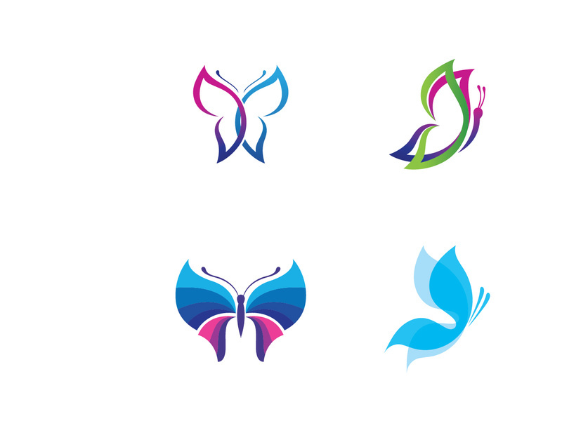 Beauty Butterfly Vector icon design