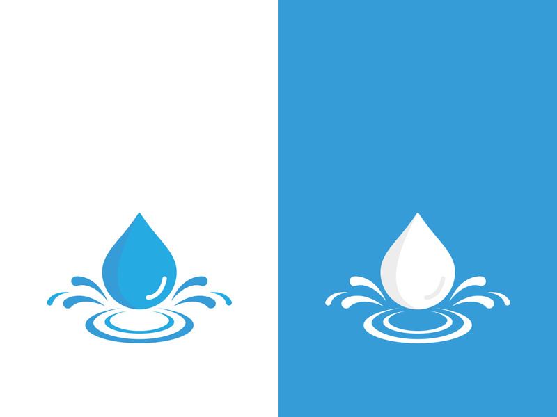 Background water drop logo icon vector illustration