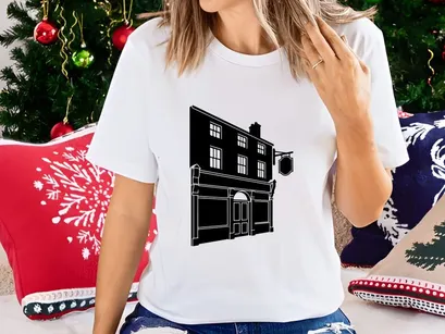 Modern black shop building vector illustration commercial storefront