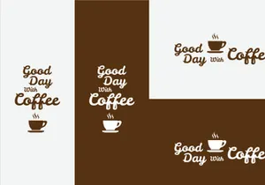 12 vector creative spirit word with coffee