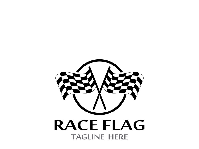 Race flag logo