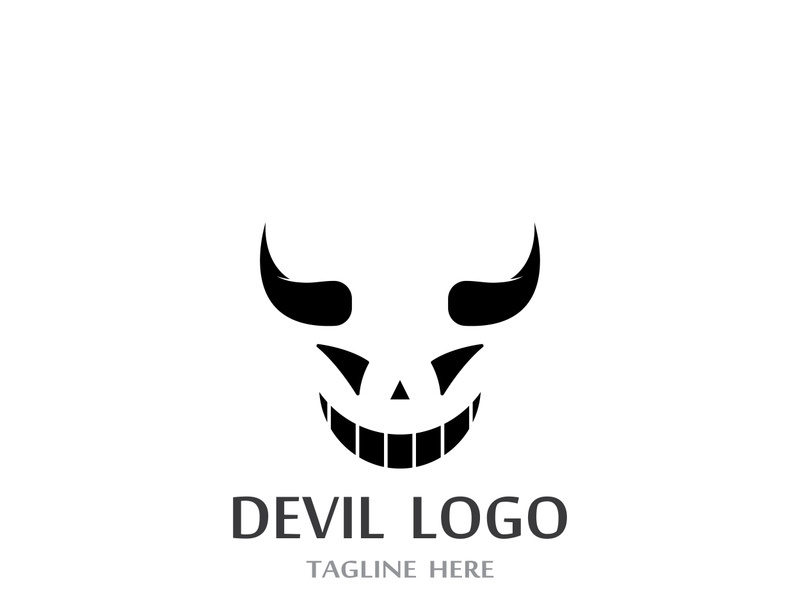 Devil logo design with a modern concept.
