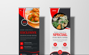 Food Menu Roll Up Banner Template Ver-2